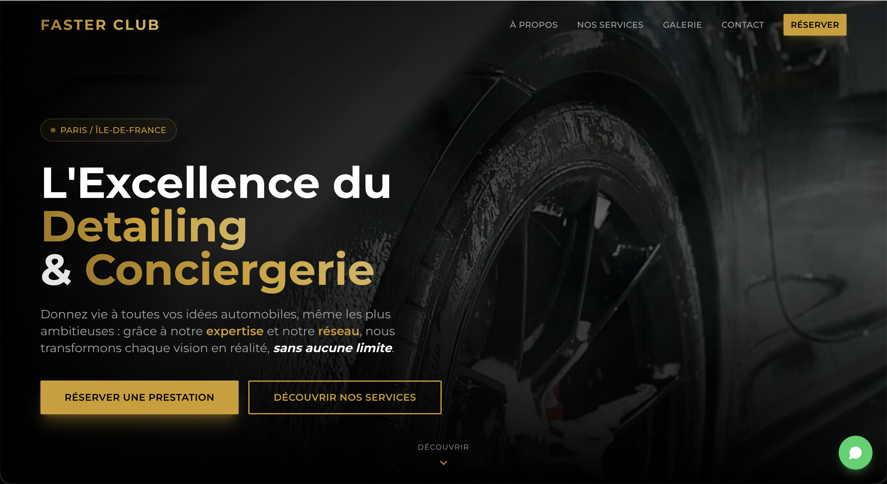 Site Vitrine | Conciergerie de luxe - FASTER CLUB
